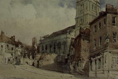 All Hallows Church, Worcester by William Callow